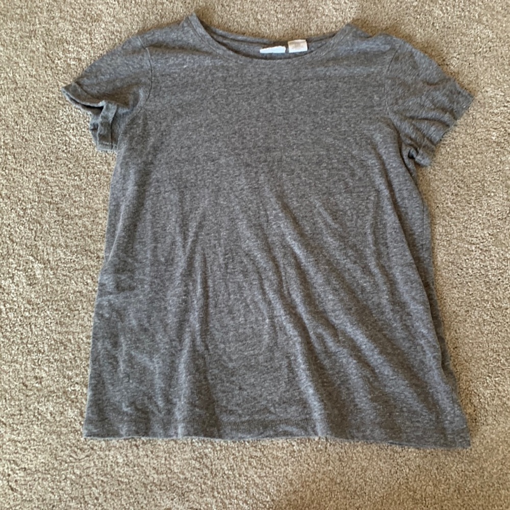 Plain grey girls tee